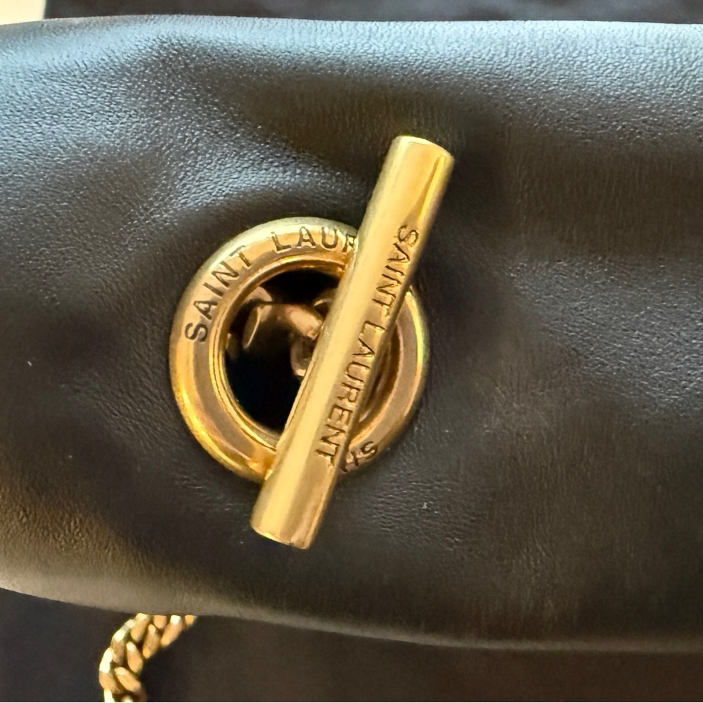 YSL Kate Medium Black Suede/Smooth Leather Reversible Crossbody Bag - Picture 10 of 16